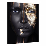 Tablou Canvas, Tablofy, Golden Face, Printat Digital, 70 &times; 100 cm