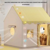 Cort de Joaca pentru Copii, Casuta Textila Pliabila, Interior Exterior, 120x105x128cm