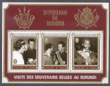 Burundi 1970 Belgian royal visit, perf. sheet, MNH S.528