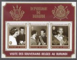 Burundi 1970 Belgian royal visit, perf. sheet, MNH S.528, Nestampilat