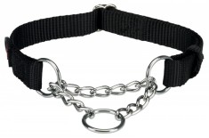 Zgarda Chinga cu Lant Strangulanta 30.-40 cm 15 mm Negru 20271 foto