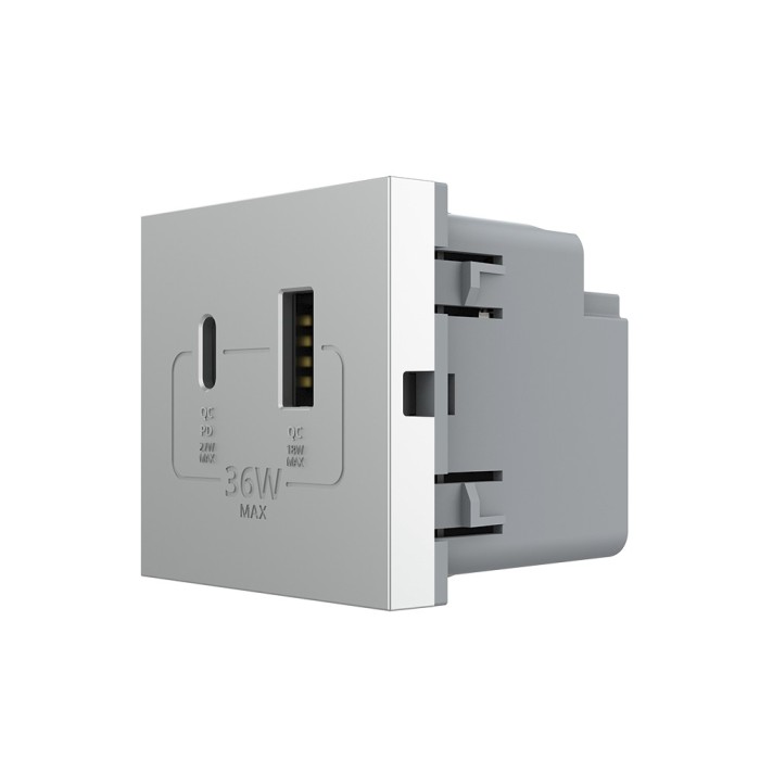 Modul Priza USB-A + USB-C LIVOLO &ndash; Serie Noua SmartElectro IntelligentHouse