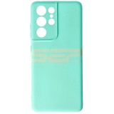 Husa Silicon Mint Samsung Galaxy S21 Ultra, High Copy, Protectie Premium