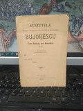 Statut Banca Bujorescu Mehedinti, Tg Jiu 1904, Editie Princeps, Banca Populara de Credit si Economie