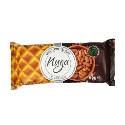 Nuga cu Miere si Arahide Feleacul, 65 g, Nuga cu Arahide, Nuga cu Alune, Nougat cu Miere, Nougat cu Alune, Dulciuri Nuga, Dulciuri Nougat, Dulciuri Fe foto