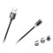 CABLU USB MAGNETIC 3 IN 1 100CM NEGRU REBEL - RB-6004-100-B