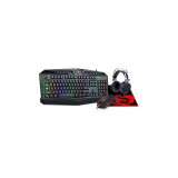 Kit tastatura, mouse si mousepad Redragon S112 Gaming Essentials 4 in 1 RGB Black