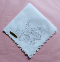Batista Vintage de nunta din In fin, brodata manual