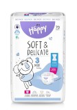 Scutece Happy Soft &amp; Delicate 5-9 kg Midi Marimea 3, 70 bucati, Bella Baby