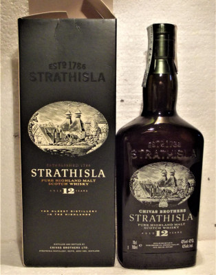 whisky STRATHISLA, 12yo, PURE HIGHLAND malt, CL. 70 gr 43 STICLA 2008 foto