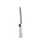 Cutit japonez &quot;Sashimi&quot;, serie de top, lama 24 cm, cutit 37 cm, grosime lama 4 mm din aliaj de carbon, maner traditional lemn