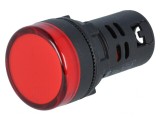 Lumină de control LED 230V &Oslash;22.5mm 22mm L22