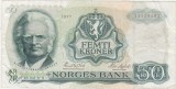 Norvegia bancnotă 50 kroner 1977 &ndash; Bj&oslash;rnstjerne Bj&oslash;rnson &ndash; nr. 3129382