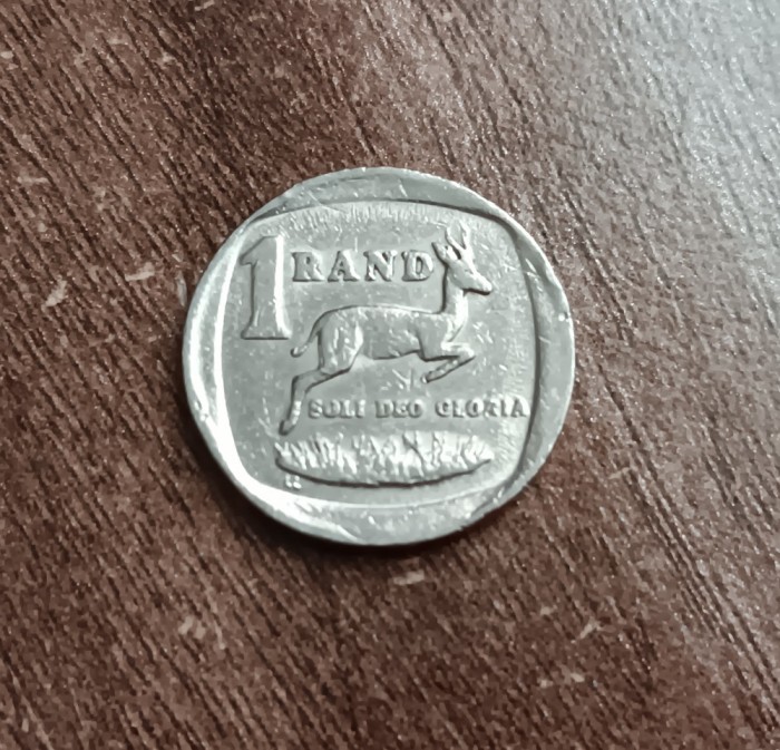 C50 - Moneda foarte veche - 1 rand - Africa de Sud - 1994