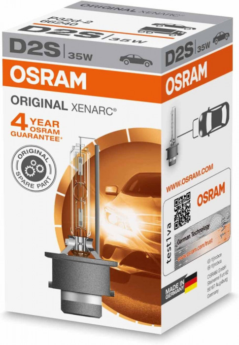 Bec Xenon D2S 85V 4100K Osram Original Xenarc