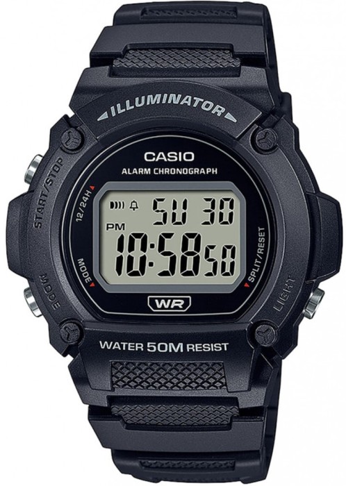 Ceas Barbati, Casio, Collection W-21 W-219H-1A - Marime universala