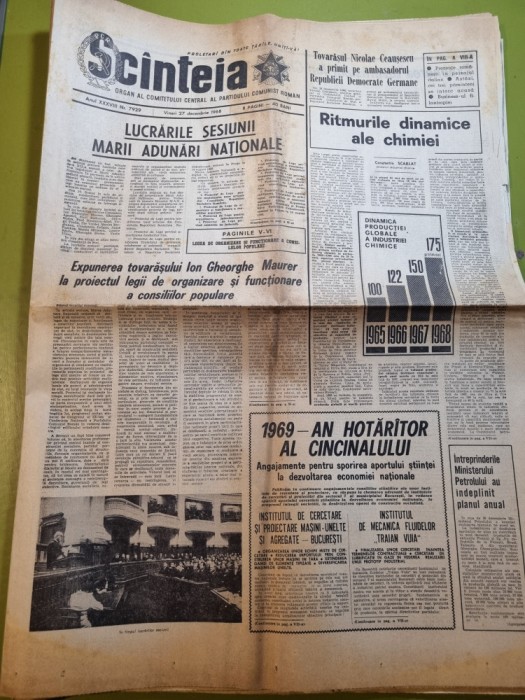 scanteia 27 decembrie 1968-marea adunare nationala
