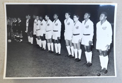 Fotografie veche Santos FC- Sheffield Wednesday cca 1970 foto