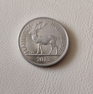 Mauritius - 1/2 Half Rupee (2013) - monedă s323 foto