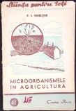 Microorganismele in Agricultura - F.I. Ghelter (1949) Brosata, 44 pagini, Cartea Rusa