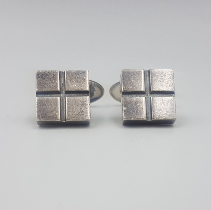 Superbi butoni vintage din argint- art deco