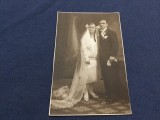 Carte postala / Fotografie de familie / nunta Miri in haine de epoca perioada interbelica Foto N. Buzdugan si Fiul - Bucuresti !