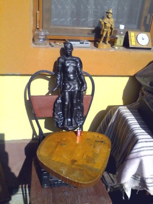 Statuieta veche Centurion Roman foto