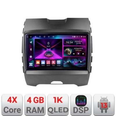 Navigatie Ford Edge 2015-2021 Highline A-edge-high 4+64 InCell Display 1K Android Waze USB Navigatie Internet Youtube Radio CarStore Technology foto