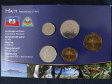 Seria completata monede - Haiti 1997-2003 , 5 monede, America de Nord