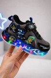 Cumpara ieftin Pantofi sport cu lumini LED, Model Playful, Negru (Marime Disponibila: Marimea