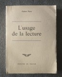 Gaetan Picon - L&#039;usage de la lecture (Funcția lecturii)