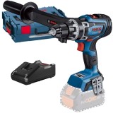 Bosch GSR 18V-150 C + GAL 18V-40 - Masina de gaurit si insurubat fara acumulatori Li-Ion 18 V - Ah 150 Nm valiza speciala + Incarcator acumulatori