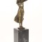 Doamna de aur-statueta din bronz pe un soclu din marmura KF-32