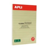 Cumpara ieftin Notes autoadeziv, Apli, liniate, galben, 150 x 100 mm