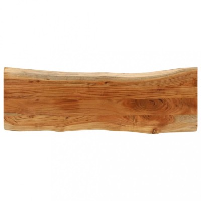 vidaXL Blat masă 110x40x3,8 cm dreptunghiular lemn acacia margine vie 370637 foto