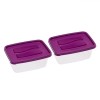 Set Recipiente Alimente, Model 2.3L, Capacitate 2.3L, Transparent, Capac Mov, 2 Bucăți, Oem