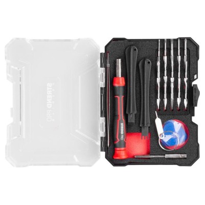 Set varfuri, biti, de precizie, cu surubelnita, accesorii, 23 buc, 35 mm, Strend Pro Premium foto