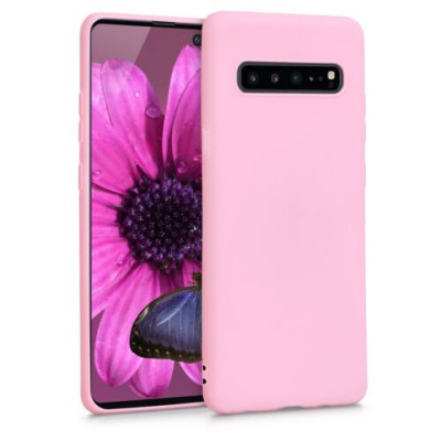 Husa pentru Samsung Galaxy S10 5G, Silicon, Roz, 48900.151 foto