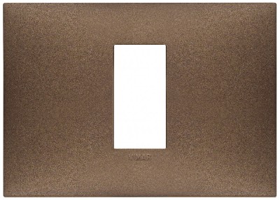 Rama Ornament 1M pt doza de 3M Vimar Neve cupru mat 09671.24 foto