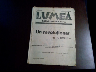 LUMEA BAZAR Saptamanal - Anul I No.19 -1925, 18 p. - M. SEVASTOS Un Revolutionar foto