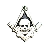 Pin Masonic skull head