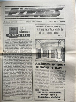 Expres, nr. 46, decembrie 1990 foto