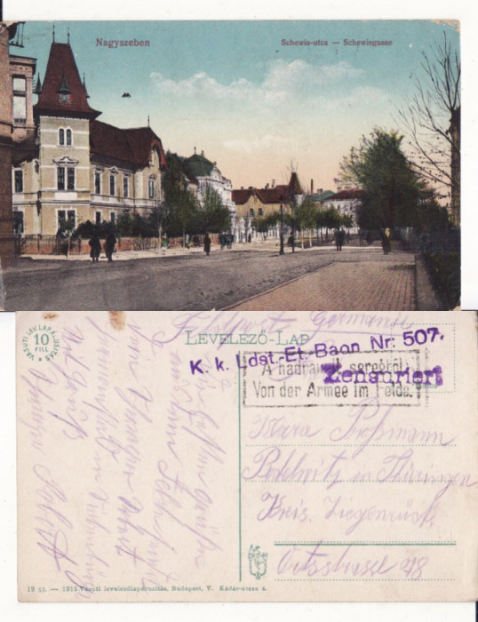 Sibiu -Schewisgasse-militara WWI, WK1