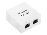 Cumpara ieftin Lanberg OS5, 0002, W , Doza Date FTP 2 Porturi RJ45 Cat.5E