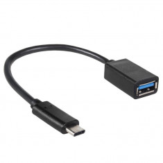 Cablu MCTV-843 adaptor OTG USB 3.0 AF la tip C 3.1,15cm,negru