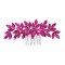 Accesoriu par argintiu, stil pieptene, cu pietre roz fucsia, Pink Passion
