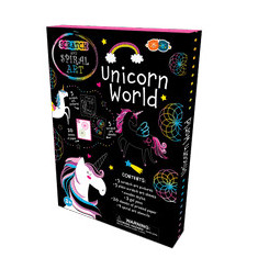 Set Creatie Scratch Spiral - Lumea Unicornilor