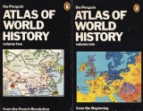 Atlas of World History, 2 Volume Set by Kinder &amp; Hilgemann, Penguin, Engleza, Istorie Mondiala, 1974/1978, Harti, Civilizatii