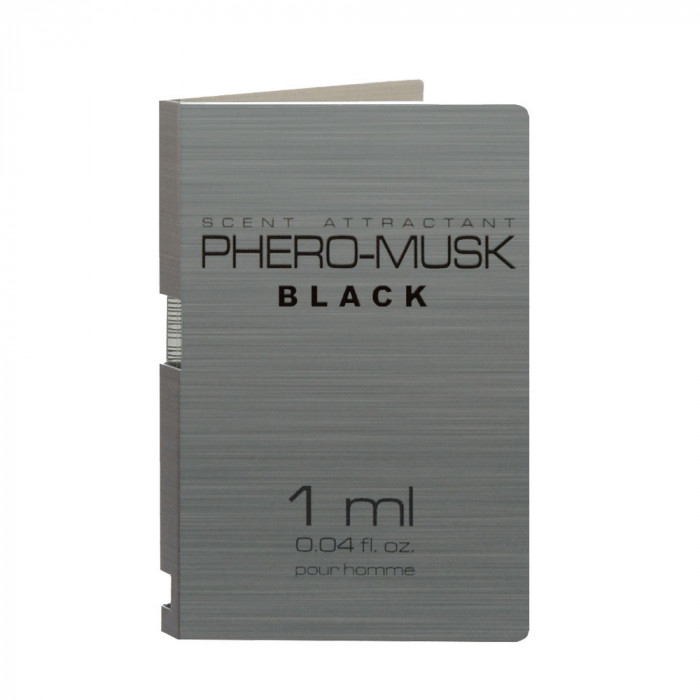 Parfum pentru bărbați pentru a atrage femeile Phero-Musk Black pentru bărbați, 1 ml