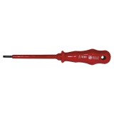 Cumpara ieftin Surubelnita Dreapta Izolata 1000V, 4mm x 100mm, Crom Vanadiu, Maner Plastic Rosu, 190mm